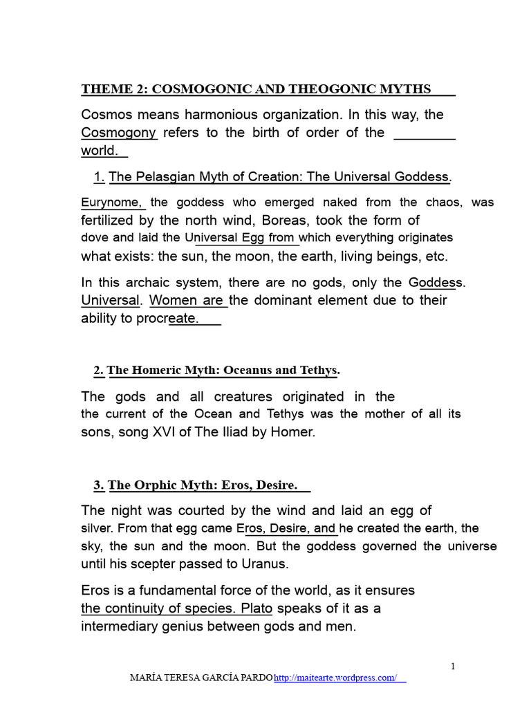 Greek Creation Myths and Deities Explained | PDF | Zeus | Twelve Olympians