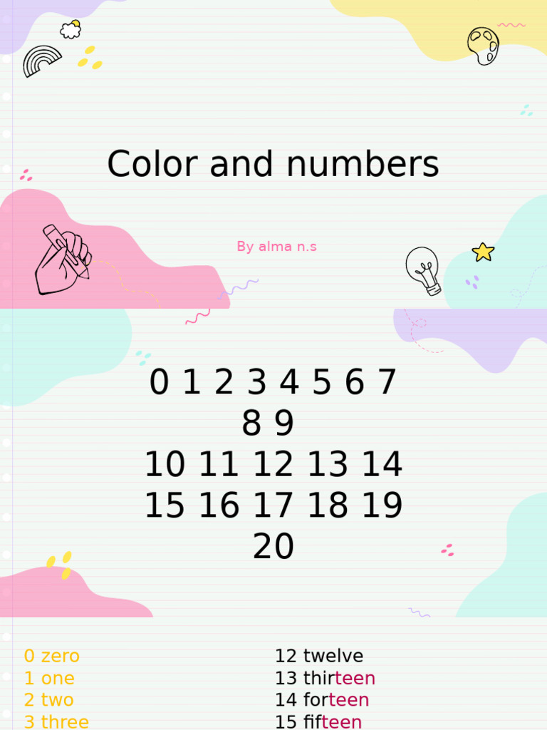 Colorful Numbers: Counting Guide | PDF