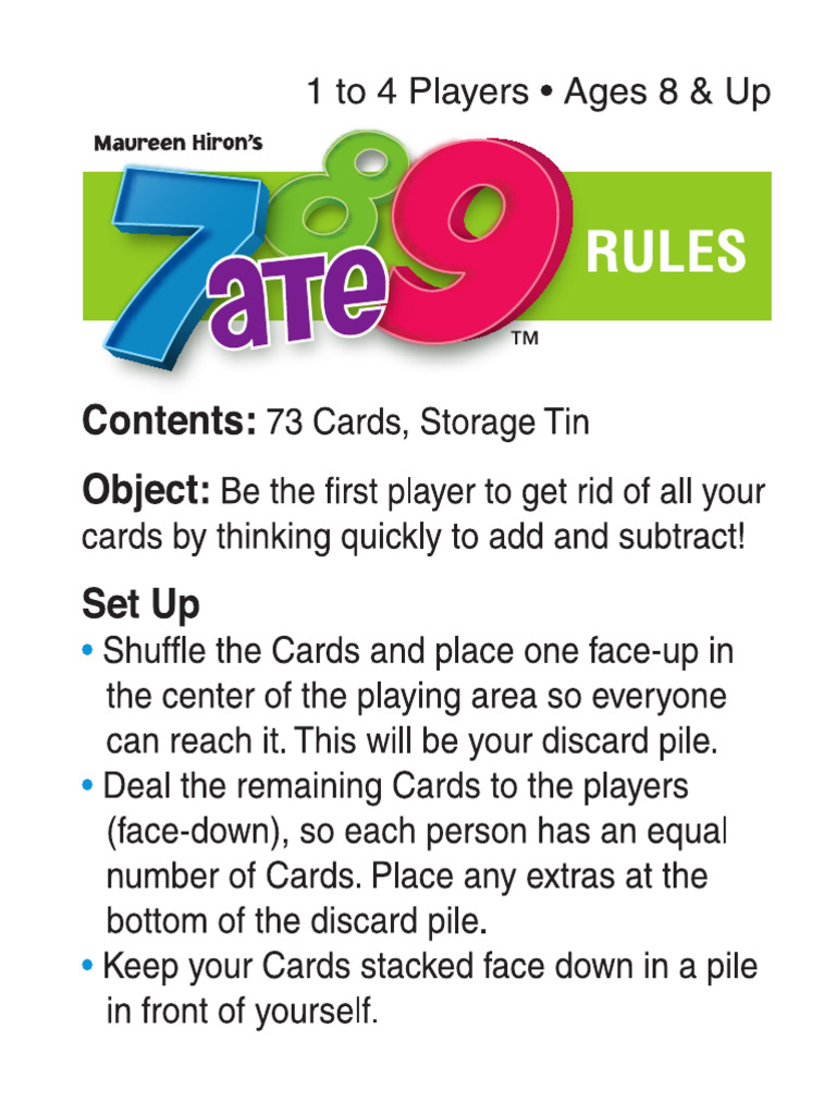 789 Rules | PDF