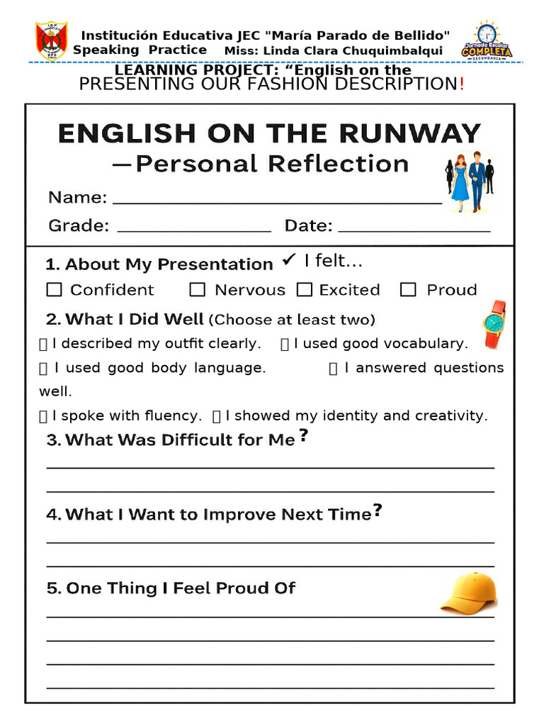 Presenting Our Fash. Descrip. Autoevaluación | PDF