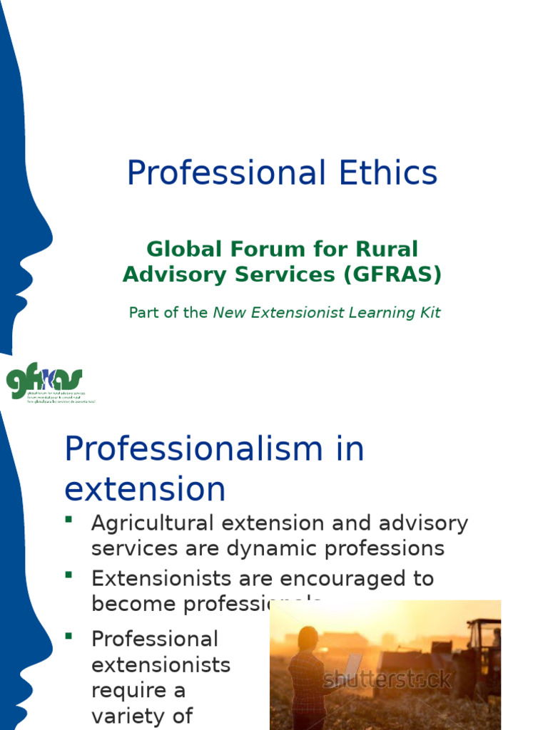 Professional Ethics in Agricultural Extension | PDF | Profession | Behavior