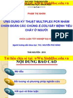 Ung Dung Ki Thuat Multiplex PCR Nham Chan Doan Chung E.coli Gay Benh Tieu Chay o Nguoi - Pham Thi Nhan