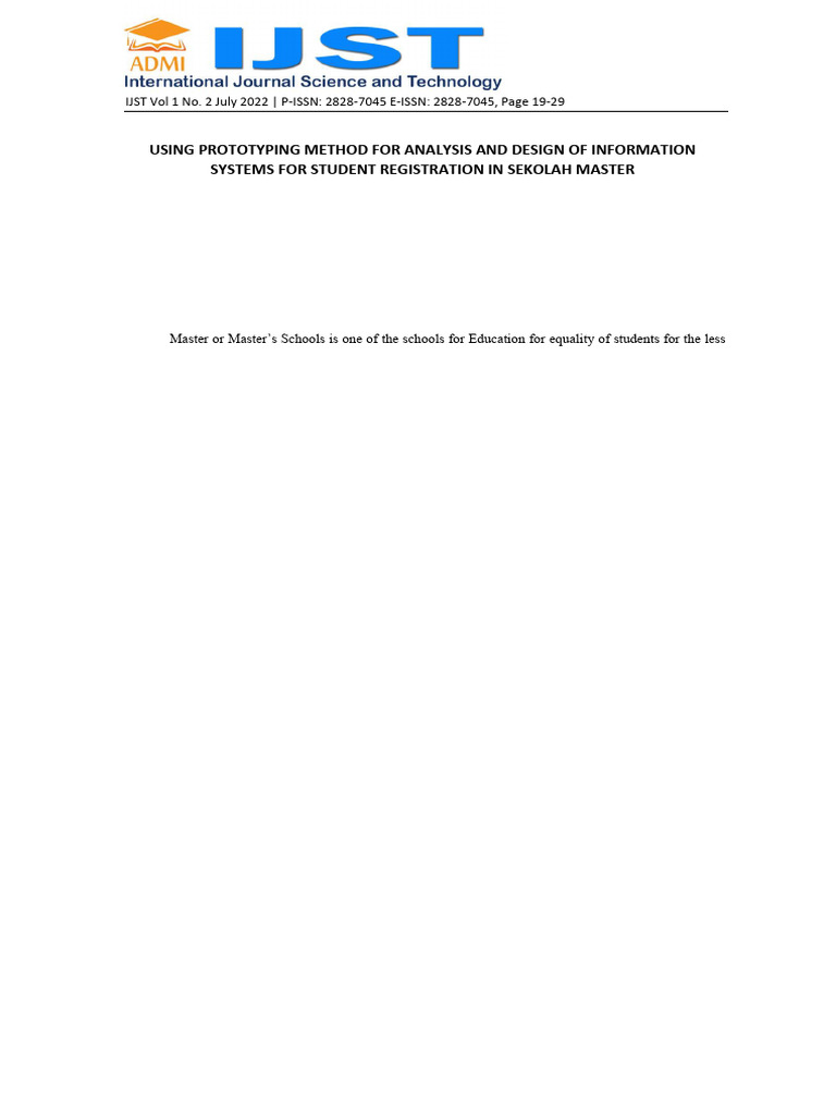 Prototyping for Student Registration System | PDF | Prototype ...