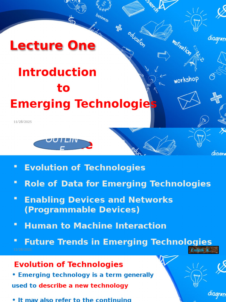 Introduction to Emerging Technologies | PDF | Human–Computer ...