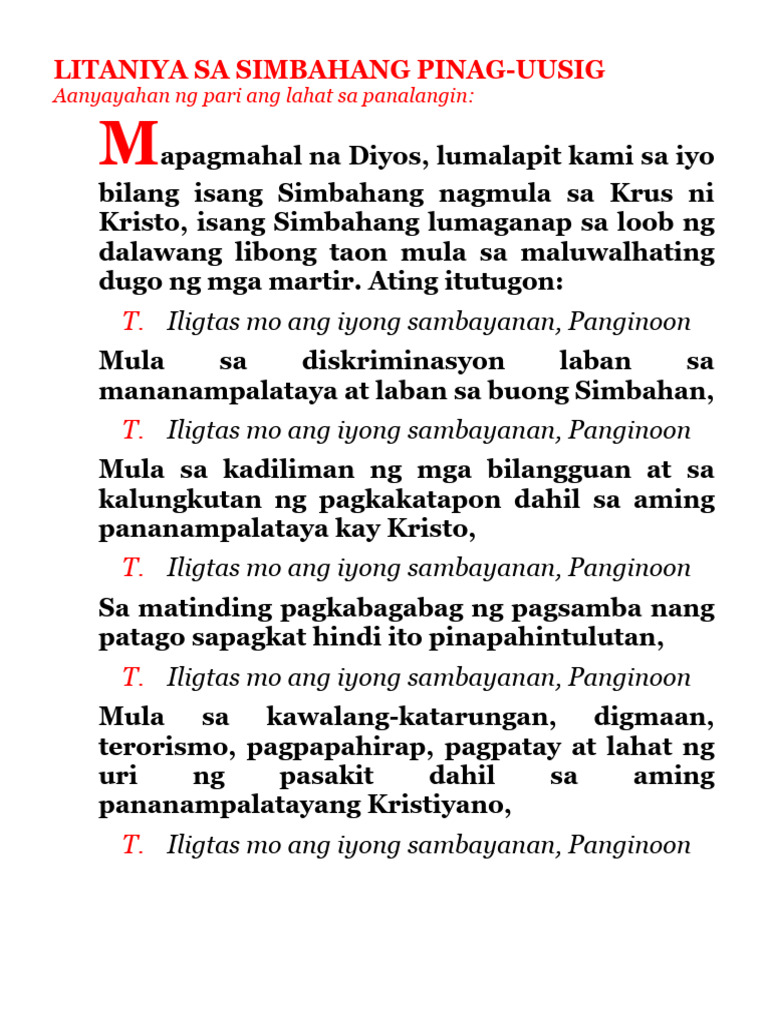 Red Wednesday (Tagalog LECCOM Copy) | PDF