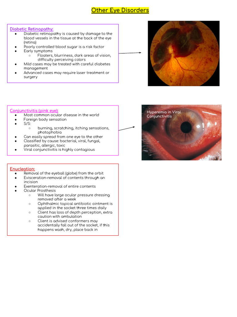 Overview of Common Eye Disorders | PDF