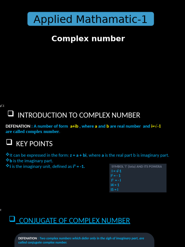 Introduction to Complex Numbers | PDF | Complex Number | Internet