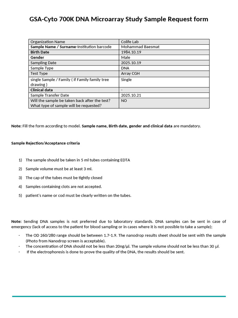 Array CGH-Mohammad Baesmat | PDF