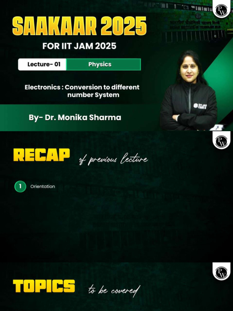 Electronics 01 - Class Notes | PDF