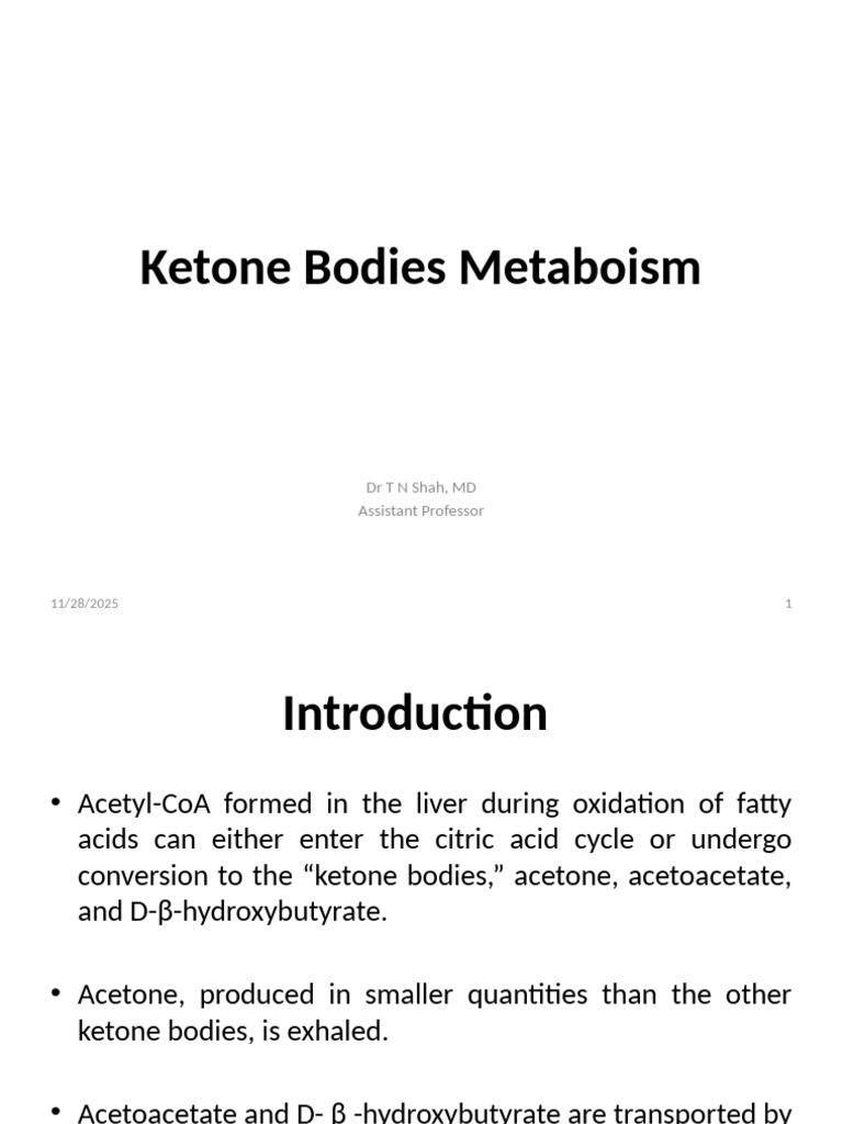 Ketone Bodies Metabolism Overview | PDF | Citric Acid Cycle | Chemistry