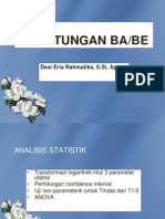 ANALISIS STATISTIK BA/BE