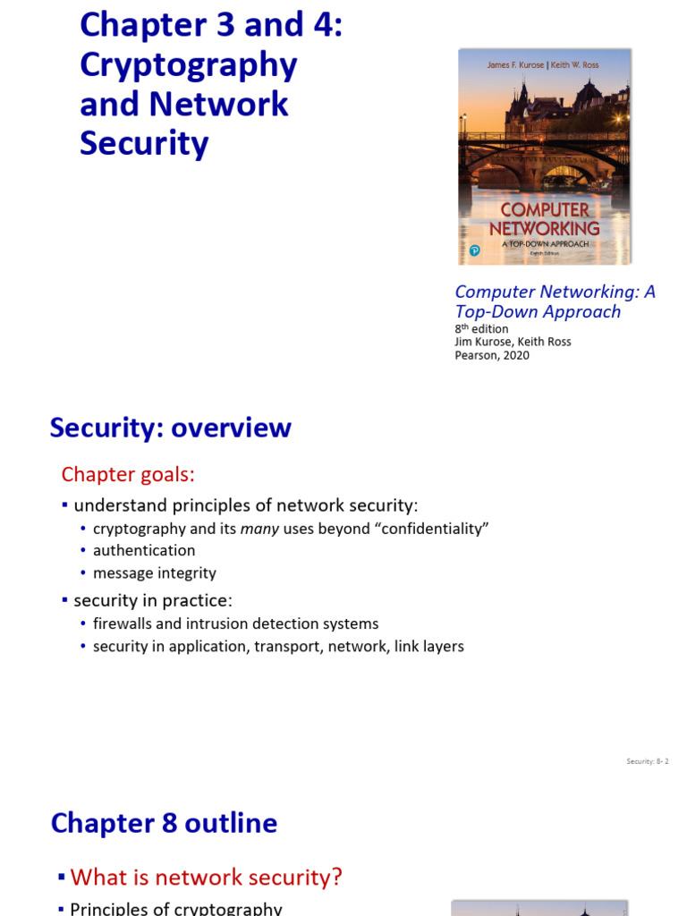 Network Security: Cryptography Overview | PDF | Encryption | Key ...