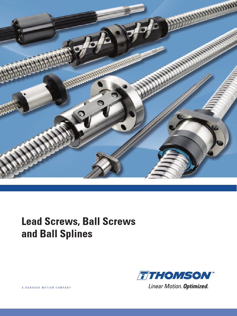 Lead Screws Ball Screws BallSplines Cten Actuator Screw