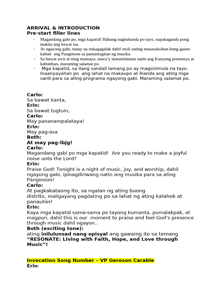 Host Script | PDF