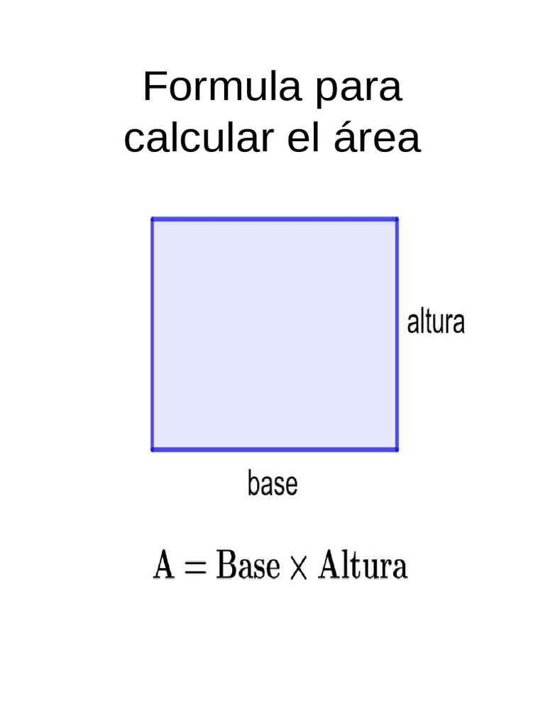 Formula para Calcular El Área | PDF