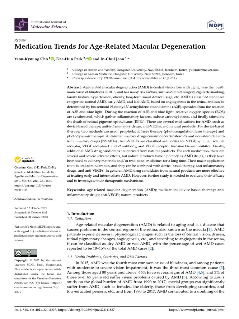 Medication Trends For Age-Related Macular Degeneration | PDF ...