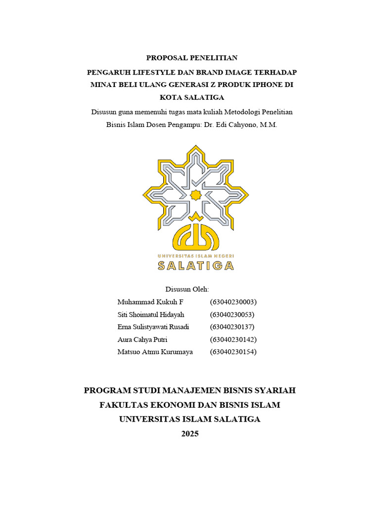 Proposal Penelitian - Kelompok 2 | PDF