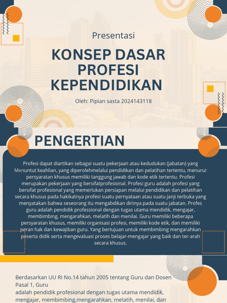 Profesi dan Kode Etik Pendidikan | PDF