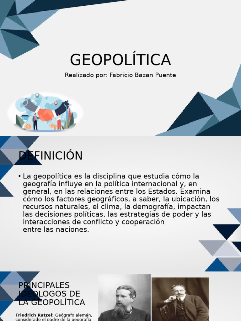 Geopolítica: Influencia de la Geografía | PDF | Geopolítica | Estado ...