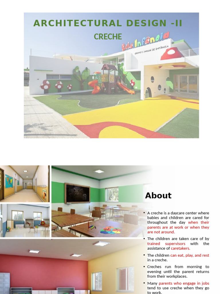 Creche Architectural Design Guidelines | PDF | Child Care | Preschool