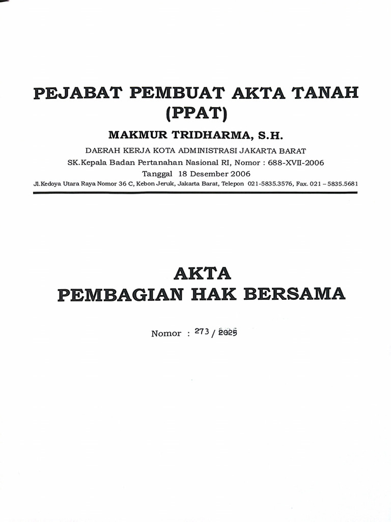 Sal Aphb No.273-2025, Not Ilham | PDF