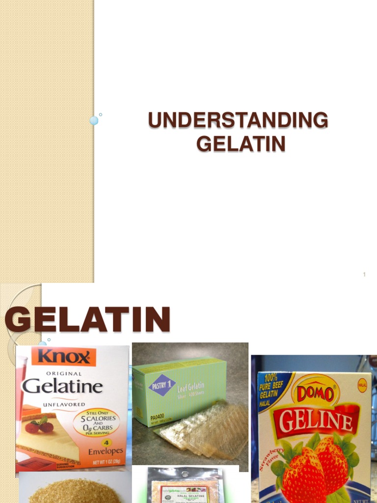 3..GElatine Gelatin Foods