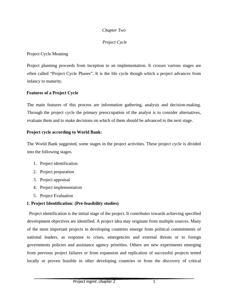 Project Chapter Two | PDF | Real Estate Appraisal | Feasibility Study