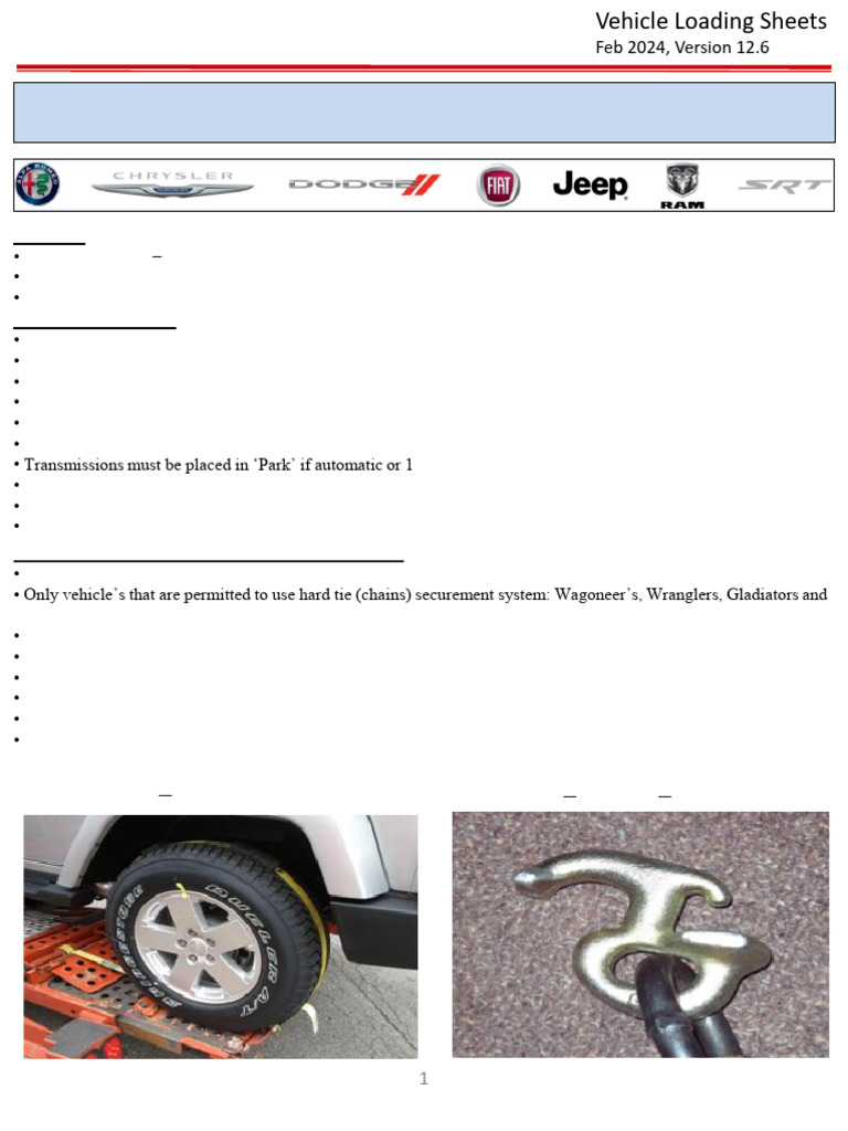 MASTER Loading Sheets - 2202024 | PDF | Truck | Tire