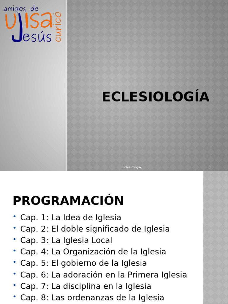 Eclesiologia | PDF | Iglesia cristiana | Libros de la biblia