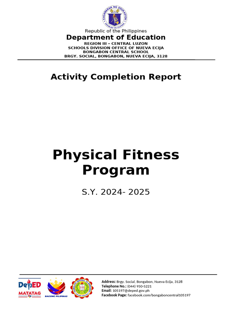 ACR-Physical Fitness Program - December 2023 | PDF | Cognition ...