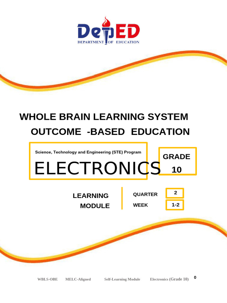 Grade 10 Electronics: Digital Circuits Module | PDF | Logic Gate ...