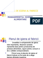 Planul de Igiena Al Unei Fabrici