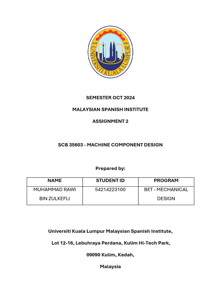 Assignment 2 - Muhammad Rawi Bin Zulkefli (54214223100) | PDF