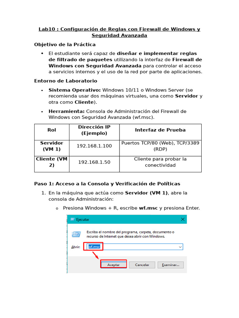 Reglas de Firewall en Windows 10/11 | PDF | Cortafuegos (informática ...