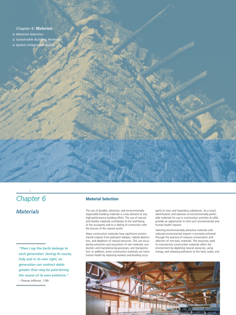Sustainable Materials for Building Design | PDF | Flooring | Building ...