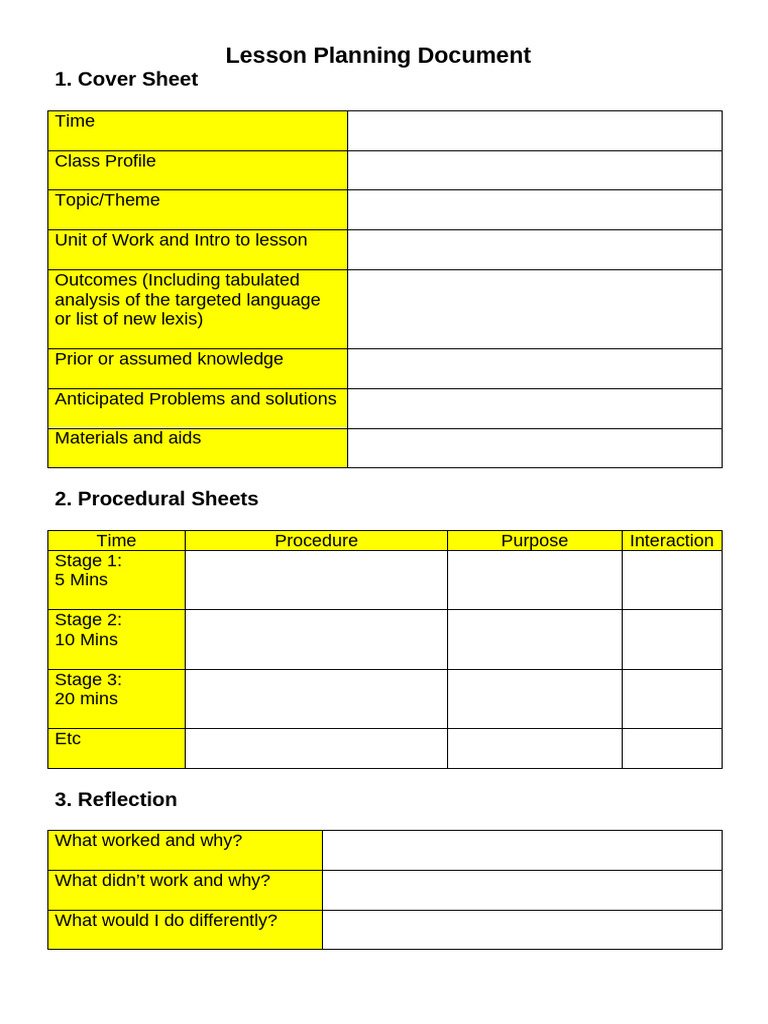 Comprehensive Lesson Planning Guide | PDF