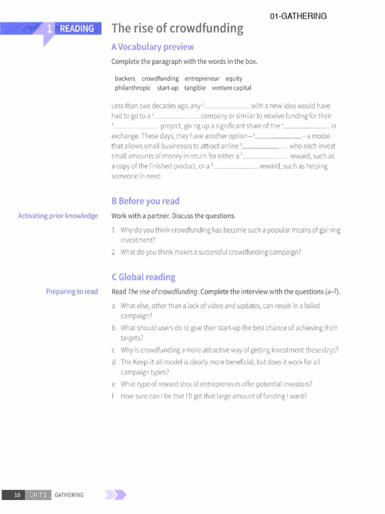 Reading 01 - Gathering | PDF