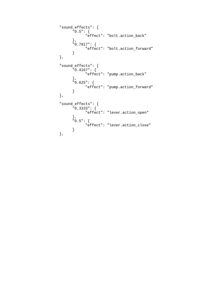 Sound Effects for Actions List | PDF