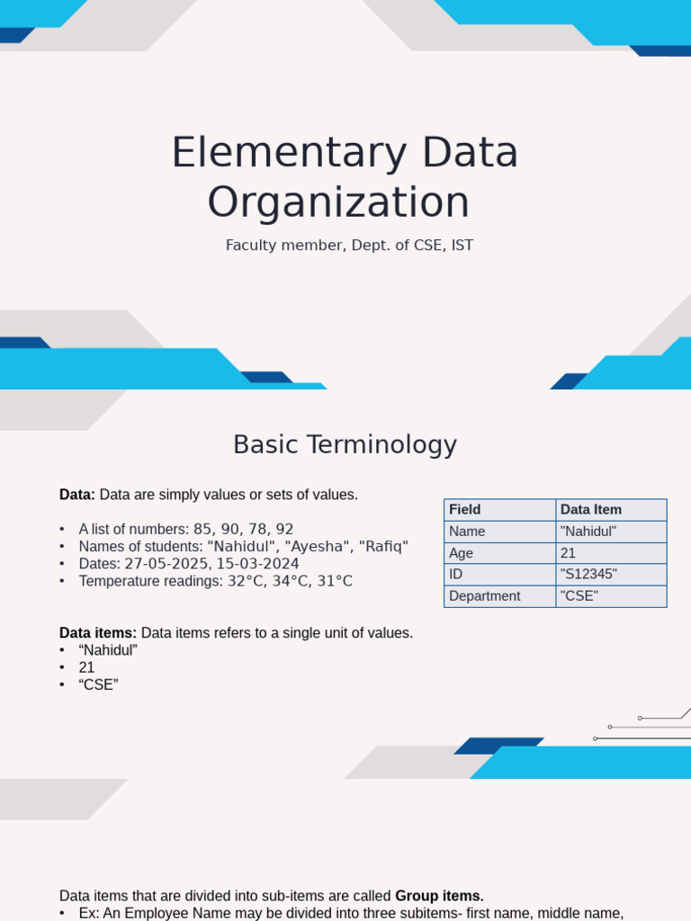 Data Orgaization | PDF