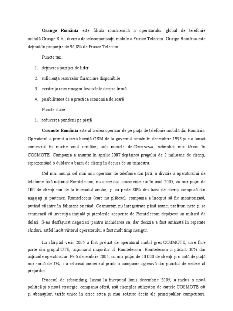 Puncte Tari Si Puncte Slabe | PDF
