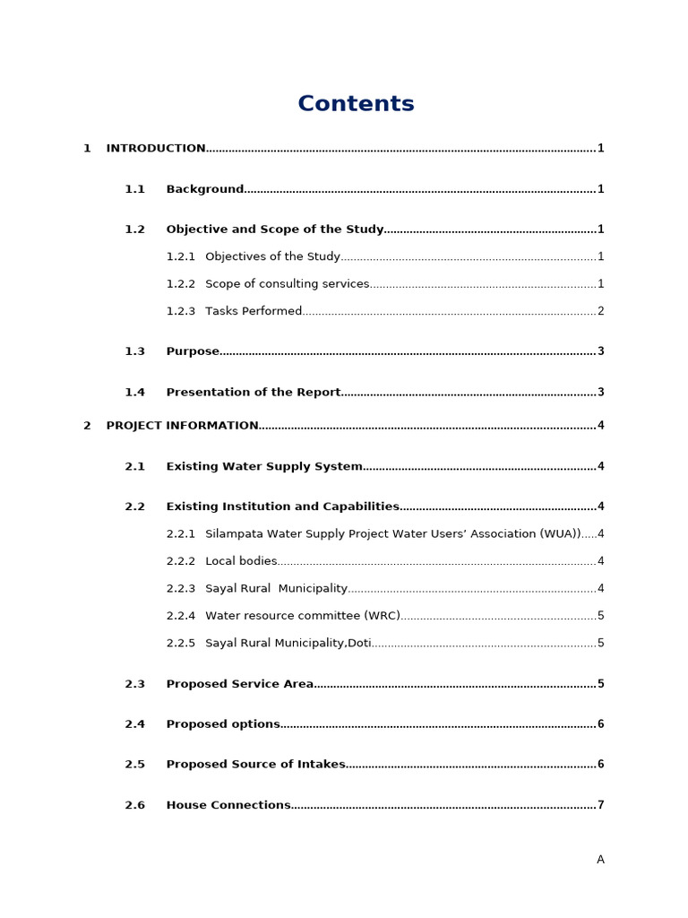 Water Supply System Design Report | PDF | Pipe (Fluid Conveyance ...