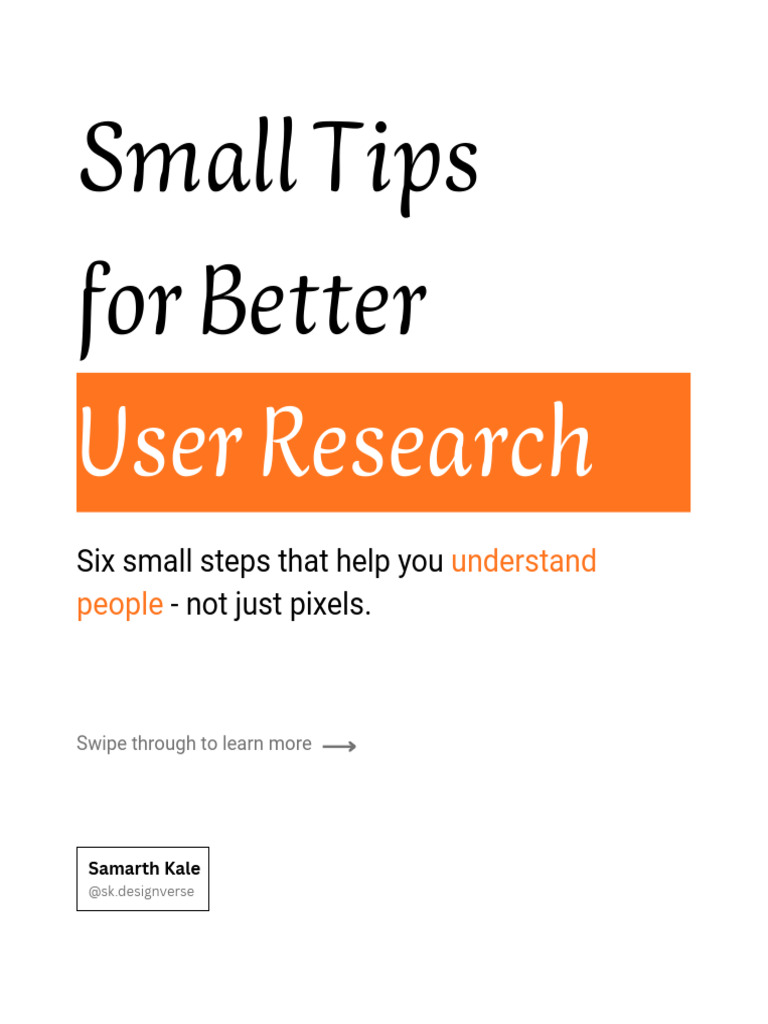 Essential User Research Tips | PDF