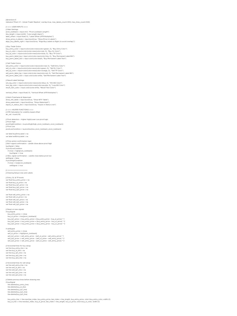 :@version=5 | PDF | Computer Programming