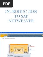 Module 1 Intro To SAP NetWeaver