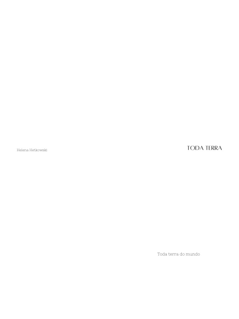 Toda Terra | PDF