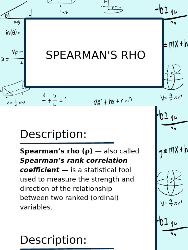 Spearman-Rho 20251116 175848 0000 | PDF | Spearman's Rank Correlation ...