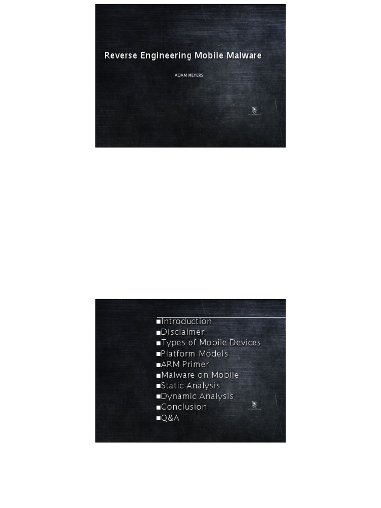 Paper - Rverse.engineers - Mobile.apps - Meyers SOURCE MEET | PDF | Arm ...