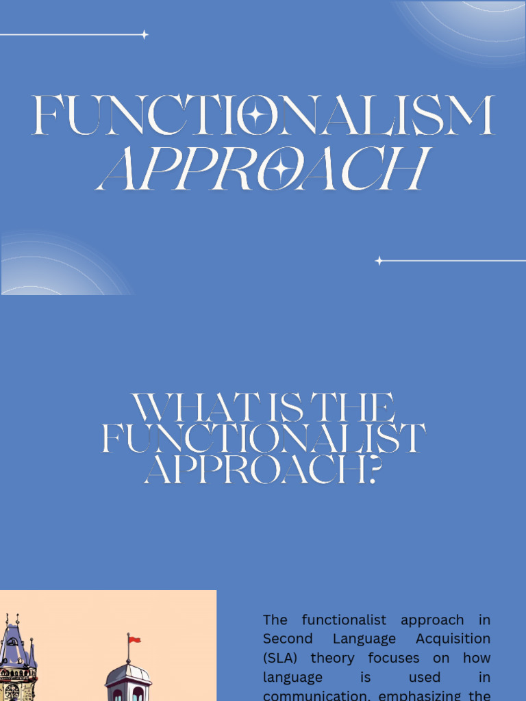 Functionalist Approach in SLA Theory | PDF | Second Language ...