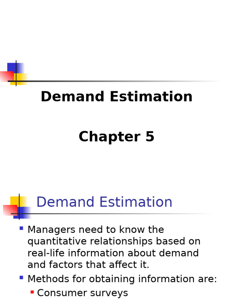 Chapter 05 Demand Estimation | PDF | Ordinary Least Squares ...