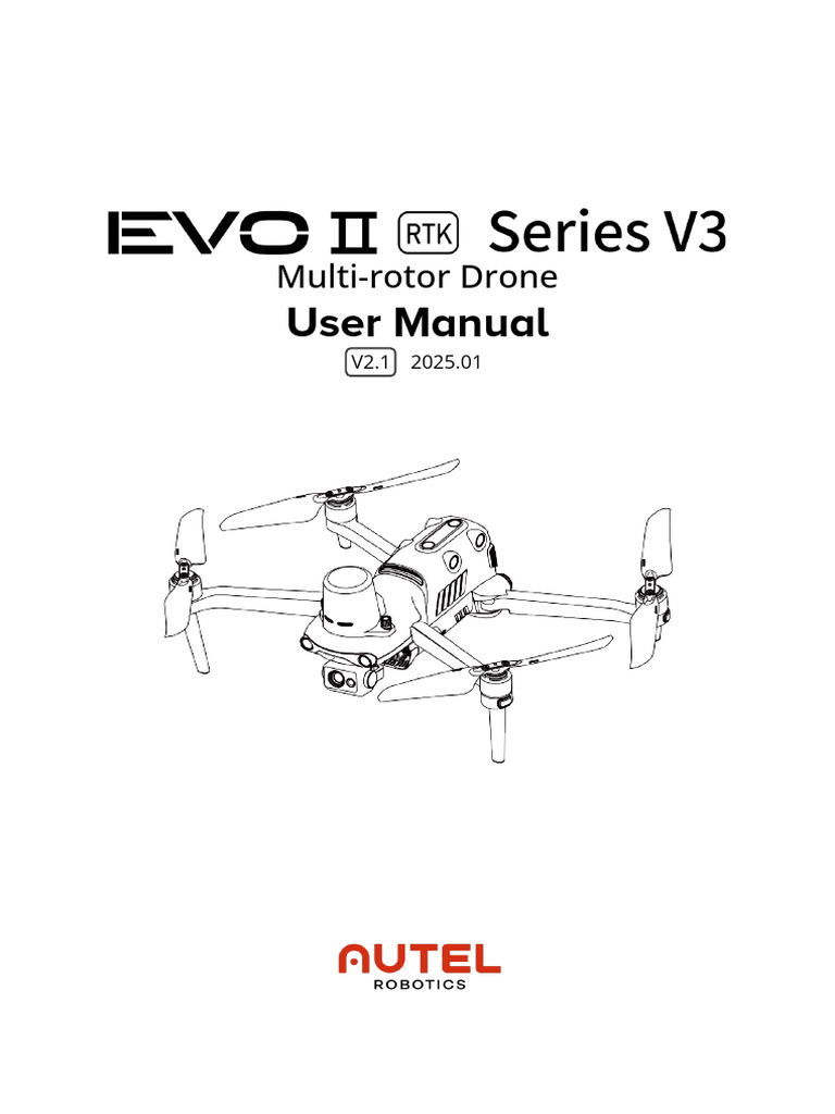 En EVO II RTK Series V3 Multi Rotor Drone User Manual V2.1 | PDF ...